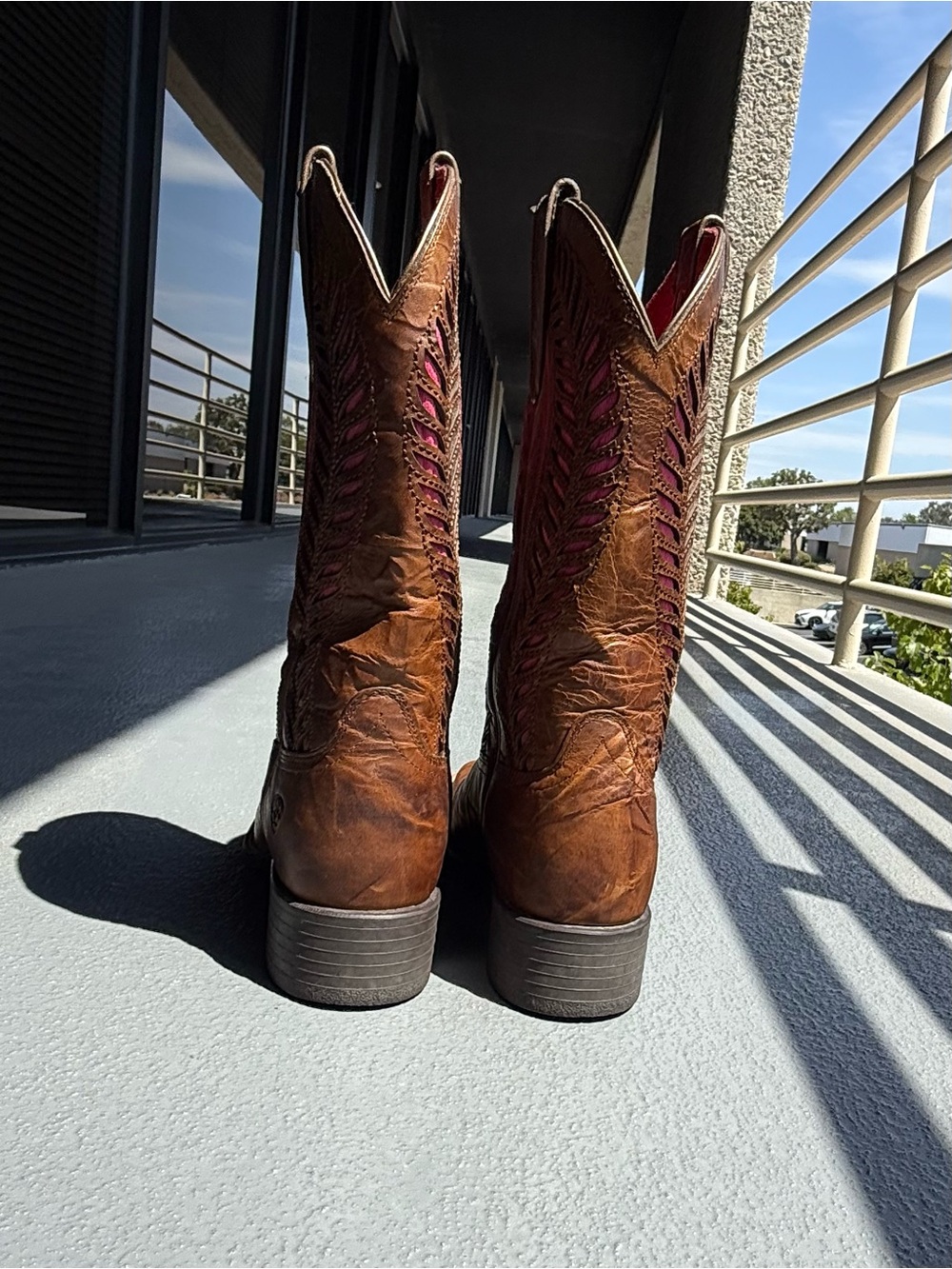 ARIAT Quickdraw VentTEK Western Boot Square Toe Size 7.5 - Picture 4 of 8